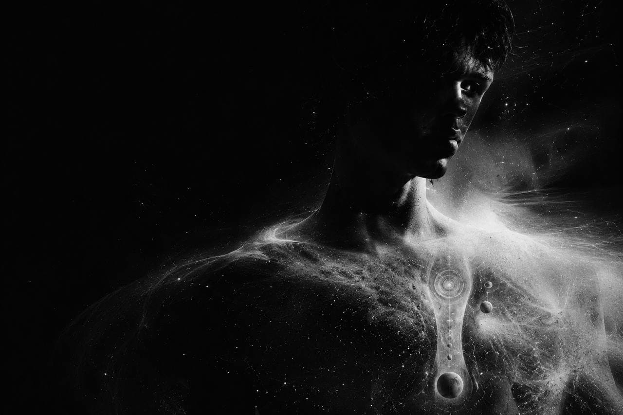 Editorial monochrome portrait for premium website creation